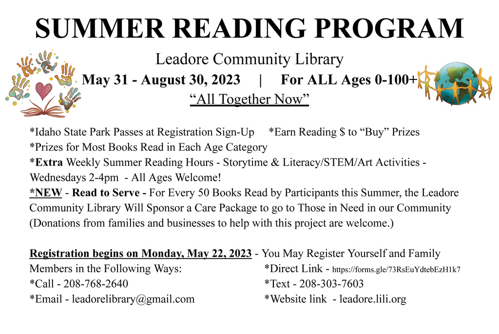 Summer Reading program information